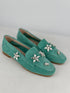 DOHA Hakiki Süet Su Yeşili Mint Loafer